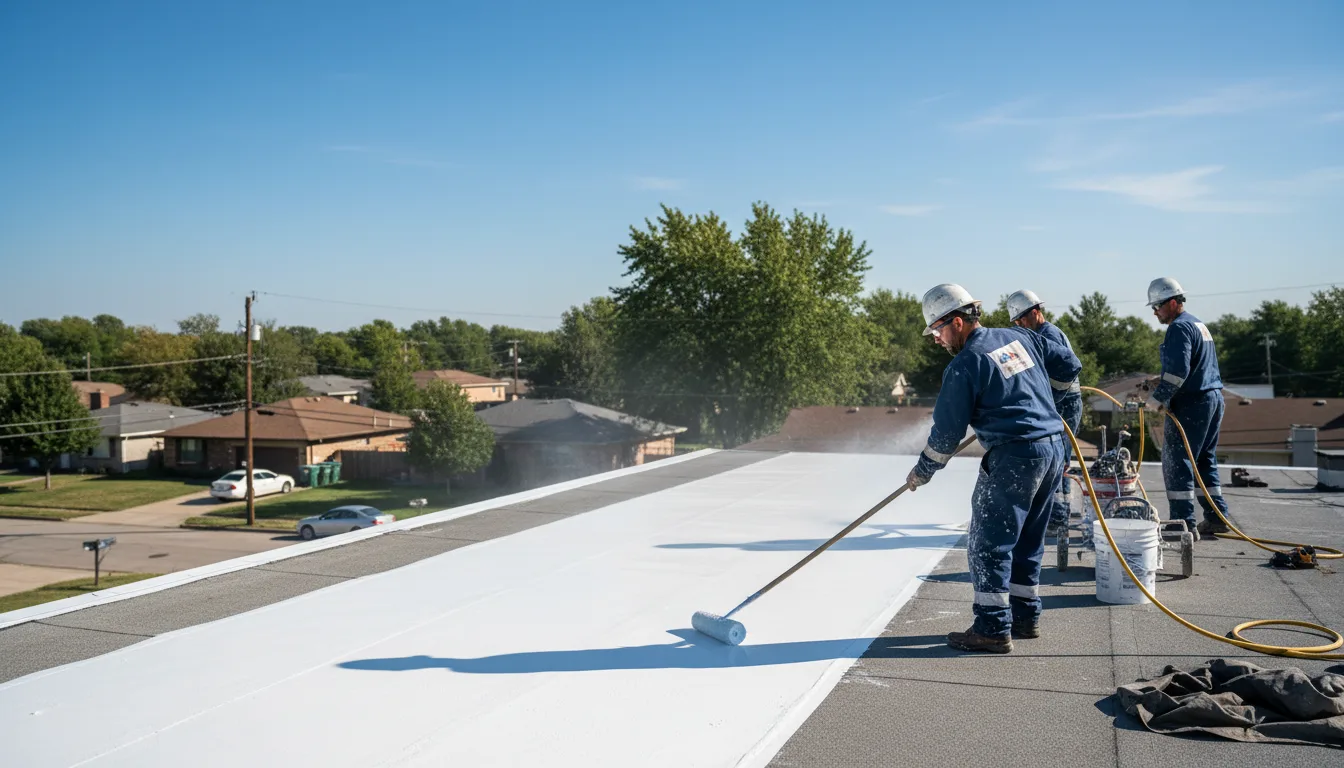 Commercial roof coating in Blue Mountain Lake, NY near me